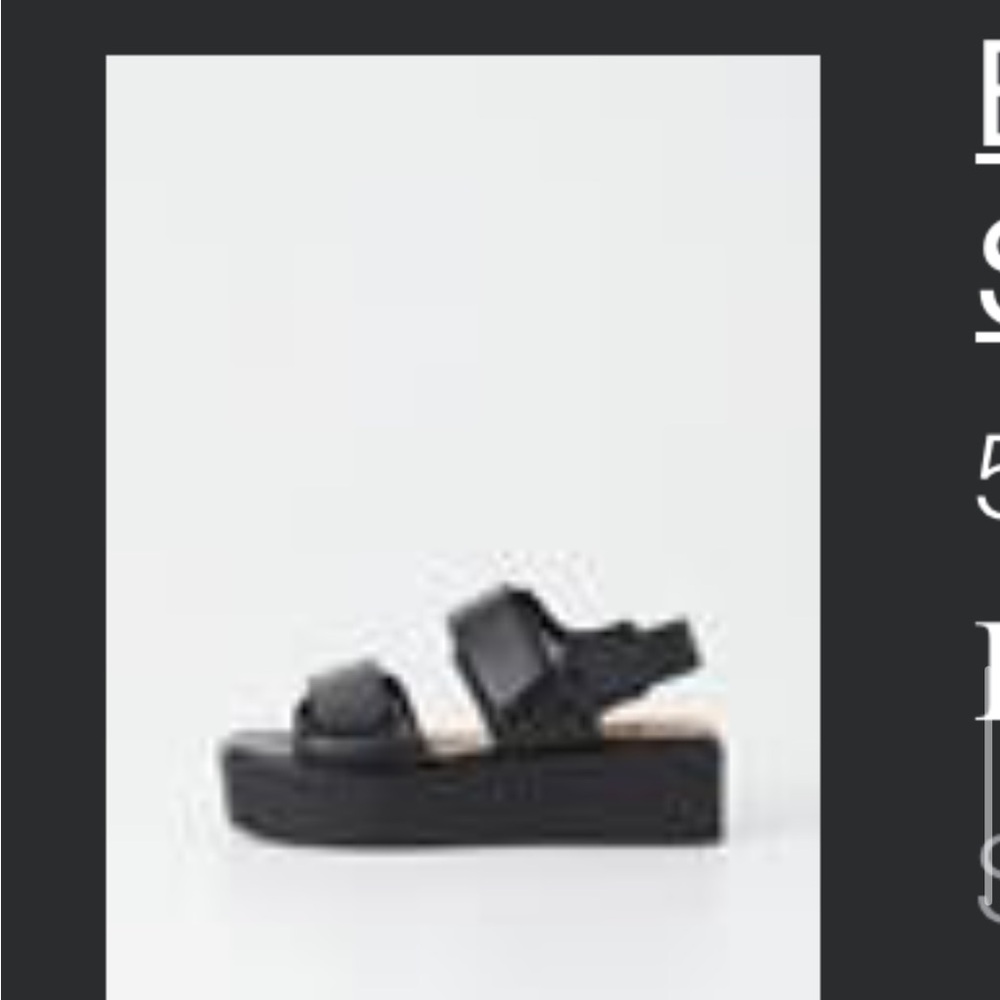 Vagabond Bonnie Black Platform Sandals